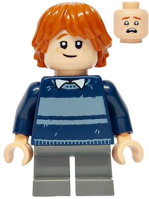 Ron Weasley - Dark Blue Striped Sweater, Dark Bluish Gray Short Legs – ХАРИ ПОТЪР