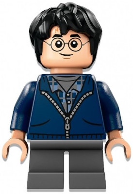 Harry Potter - Dark Blue Hoodie, Dark Bluish Gray Short Legs – ХАРИ ПОТЪР