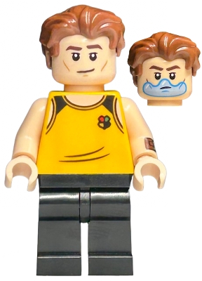 Cedric Diggory - Bright Light Orange Hufflepuff Tank Top, Water Bubble over Mouth – ХАРИ ПОТЪР