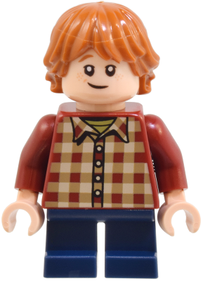 Ron Weasley - Dark Red Plaid Shirt, Dark Blue Short Legs – ХАРИ ПОТЪР