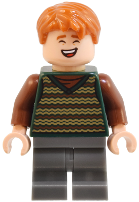 George Weasley - Dark Green Striped Sweater Vest, Dark Bluish Gray Medium Legs – ХАРИ ПОТЪР