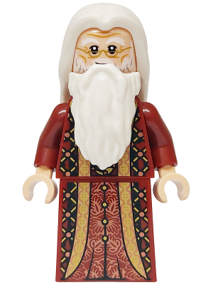 Albus Dumbledore - Dark Red Robe with Gold Hem, White Hair – ХАРИ ПОТЪР