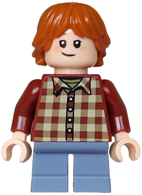 Ron Weasley - Dark Red Plaid Shirt, Sand Blue Short Legs – ХАРИ ПОТЪР