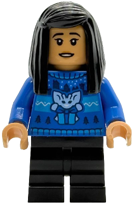 Cho Chang - Blue Holiday Sweater, Black Medium Legs – ХАРИ ПОТЪР