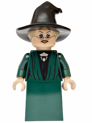 Professor Minerva McGonagall - Dark Green Robe, Plain Skirt, Hat with Hair – ХАРИ ПОТЪР