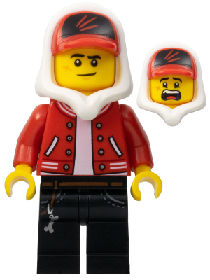 Jack Davids - Red Jacket with Cap and Hood (Lopsided Smile / Scared) – СКРИТАТА СТРАНА