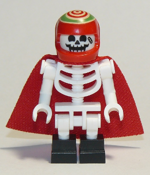 Skeleton - Red Cape and Helmet, Bent Arms, Black Square Foot (Douglas Elton / El Fuego) – СКРИТАТА СТРАНА