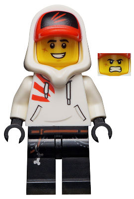 Jack Davids - White Hoodie with Cap and Hood (Large Smile with Teeth / Angry) – СКРИТАТА СТРАНА