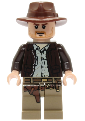 Indiana Jones - Dark Brown Jacket, Reddish Brown Fedora, Closed Mouth Lopsided Grin – ИНДИАНА ДЖОУНС