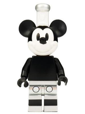 Mickey Mouse - Vintage, Metallic Silver Shorts, White Hat with Silver Top – ЛЕГО ИДЕИ