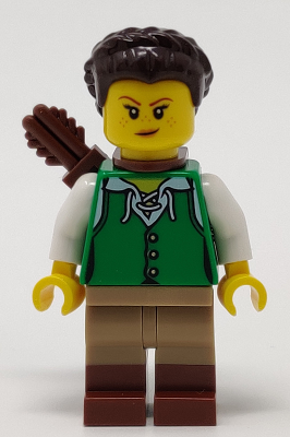 Archer - Female, Green Tunic, Quiver – ЛЕГО ИДЕИ