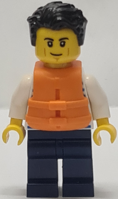 Sailor - Male with Life Jacket, Dark Blue Legs – ЛЕГО ИДЕИ