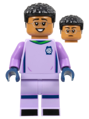 Soccer Goalie, Female, Lavender Uniform, Medium Nougat Skin, Short Black Hair – ЛЕГО ИДЕИ