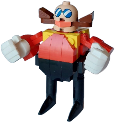 Dr. Eggman (Doctor Ivo Robotnik) without Stickers - Brick Built – ЛЕГО ИДЕИ