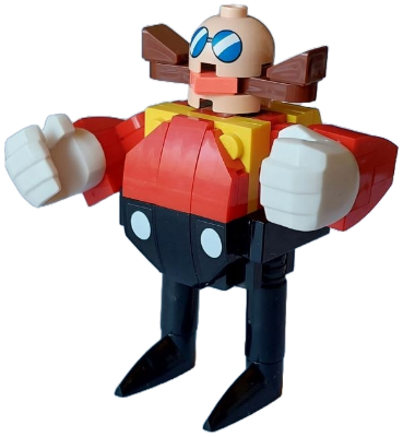 Dr. Eggman (Doctor Ivo Robotnik) with Stickers - Brick Built – ЛЕГО ИДЕИ
