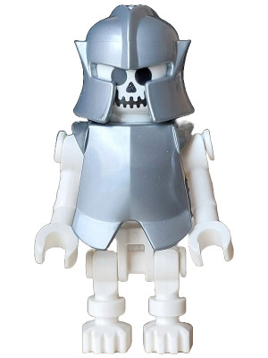 Skeleton - Standard Skull, Bent Arms Vertical Grip, Flat Silver Helmet and Armor Breastplate (Colin the Fighter) – ЛЕГО ИДЕИ