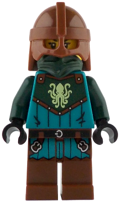 Kraken Warrior - Female, Reddish Brown Helmet – ЛЕГО ИДЕИ