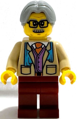 Tourist - Tan Suit Jacket, Dark Red Legs, Light Bluish Gray Hair – ЛЕГО ИДЕИ