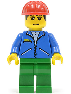 Jacket Blue - Green Legs, Red Construction Helmet – ГРАДСКИ