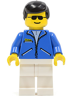 Jacket Blue - White Legs, Black Male Hair, Sunglasses – ГРАДСКИ