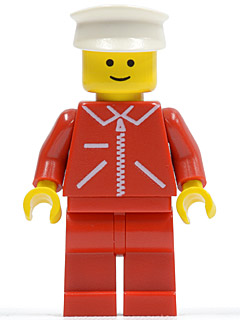 Jacket Red with Zipper - Red Arms - Red Legs, White Hat – ГРАДСКИ