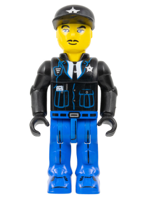 Police - Blue Legs, Black Jacket, Black Cap with Star – ЗА ДЖУНИЪРИ