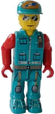 Crewman with Dark Turquoise Vest and Pants, Red Arms – ЗА ДЖУНИЪРИ