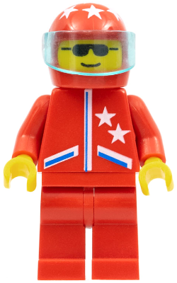 Jacket 2 Stars Red - Red Legs, Red Helmet 7 White Stars, Trans-Light Blue Visor – ГРАДСКИ