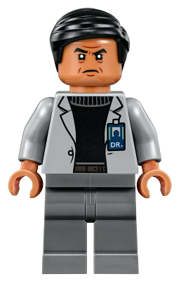 Dr. Henry Wu - Light Bluish Gray Jacket, Smile / Angry Frown – ДЖУРАСИК СВЯТ