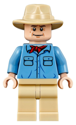 Dr. Alan Grant - Medium Blue Shirt with Pockets with Blue Buttons, Tan Fedora – ДЖУРАСИК СВЯТ