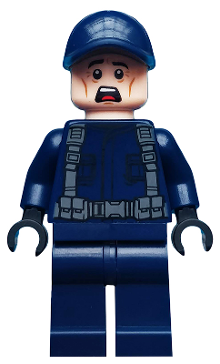 ACU Guard - Male, Dark Blue Cap, Light Nougat Head, Scared – ДЖУРАСИК СВЯТ