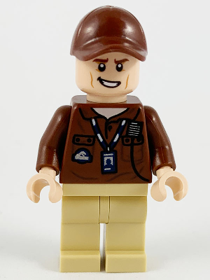 Park Worker - Male, Reddish Brown Shirt and Cap, Tan Legs – ДЖУРАСИК СВЯТ