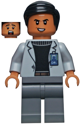 Dr. Henry Wu - Light Bluish Gray Jacket, Evil Smile / Scared – ДЖУРАСИК СВЯТ