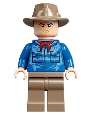 Dr. Alan Grant - Blue Shirt with Water Stains, Dark Tan Fedora – ДЖУРАСИК СВЯТ
