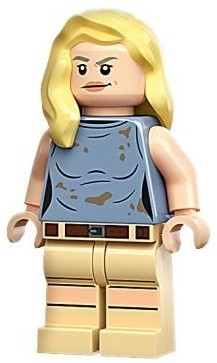 Dr. Ellie Sattler - Sand Blue Sleeveless Shirt, Hair over Shoulder – ДЖУРАСИК СВЯТ