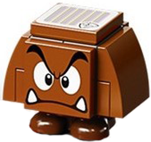 Goomba (Dark Bluish Gray Interior Pieces) – Angry – СУПЕР МАРИО