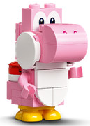 Pink Yoshi - White Tile, Round 1 x 1 Quarter on Front – СУПЕР МАРИО