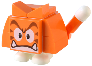 Cat Goomba - Angry, Closed Mouth, Super Mario, Series 6 (Character Only) – СУПЕР МАРИО