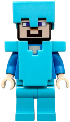 Steve - Medium Azure Legs, Helmet, and Armor – МАЙНКРАФТ