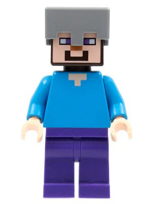 Steve - Dark Purple Legs, Flat Silver Helmet – МАЙНКРАФТ