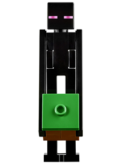Enderman - Reddish Brown Block with Bright Green Top – МАЙНКРАФТ