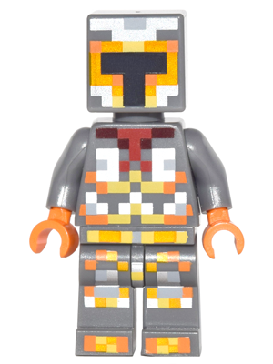 Minecraft Skin 1 - Pixelated, Yellow and Orange Armor – МАЙНКРАФТ