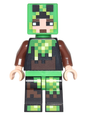 Minecraft Skin 6 - Pixelated, Bright Green and Dark Brown Creeper Costume – МАЙНКРАФТ