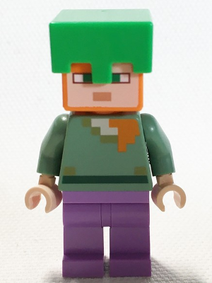 Alex - Medium Lavender Legs, Bright Green Helmet – МАЙНКРАФТ