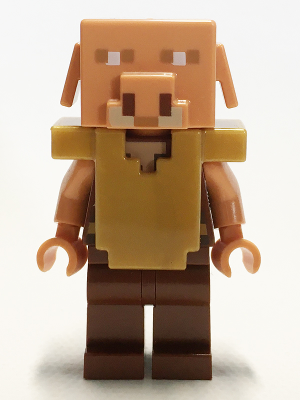 Piglin - Reddish Brown Legs, Pearl Gold Armor – МАЙНКРАФТ
