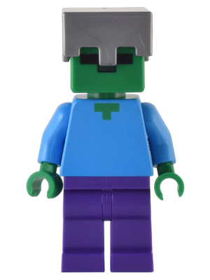 Zombie - Dark Purple Legs, Flat Silver Helmet – МАЙНКРАФТ