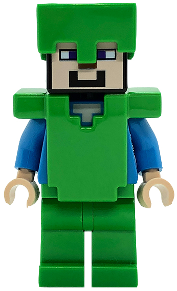 Steve - Bright Green Legs, Helmet, and Armor – МАЙНКРАФТ