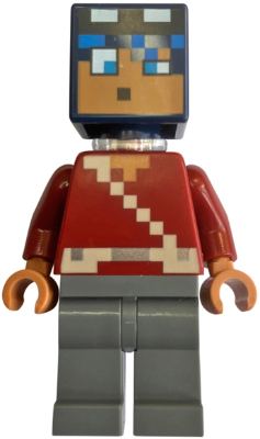 Hero - Dark Red Torso, Dark Bluish Gray Legs, Neck Bracket – МАЙНКРАФТ
