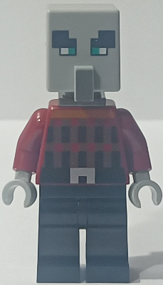 Illager (Pillager) - Narrow Eyes, Dark Bluish Gray Neck Bracket – МАЙНКРАФТ
