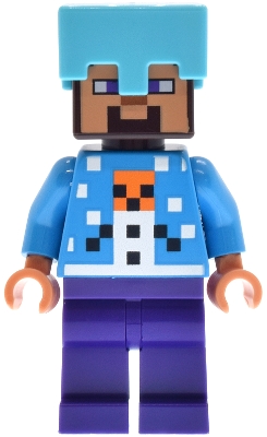 Steve - Holiday Snow Golem Sweater, Medium Azure Helmet – МАЙНКРАФТ